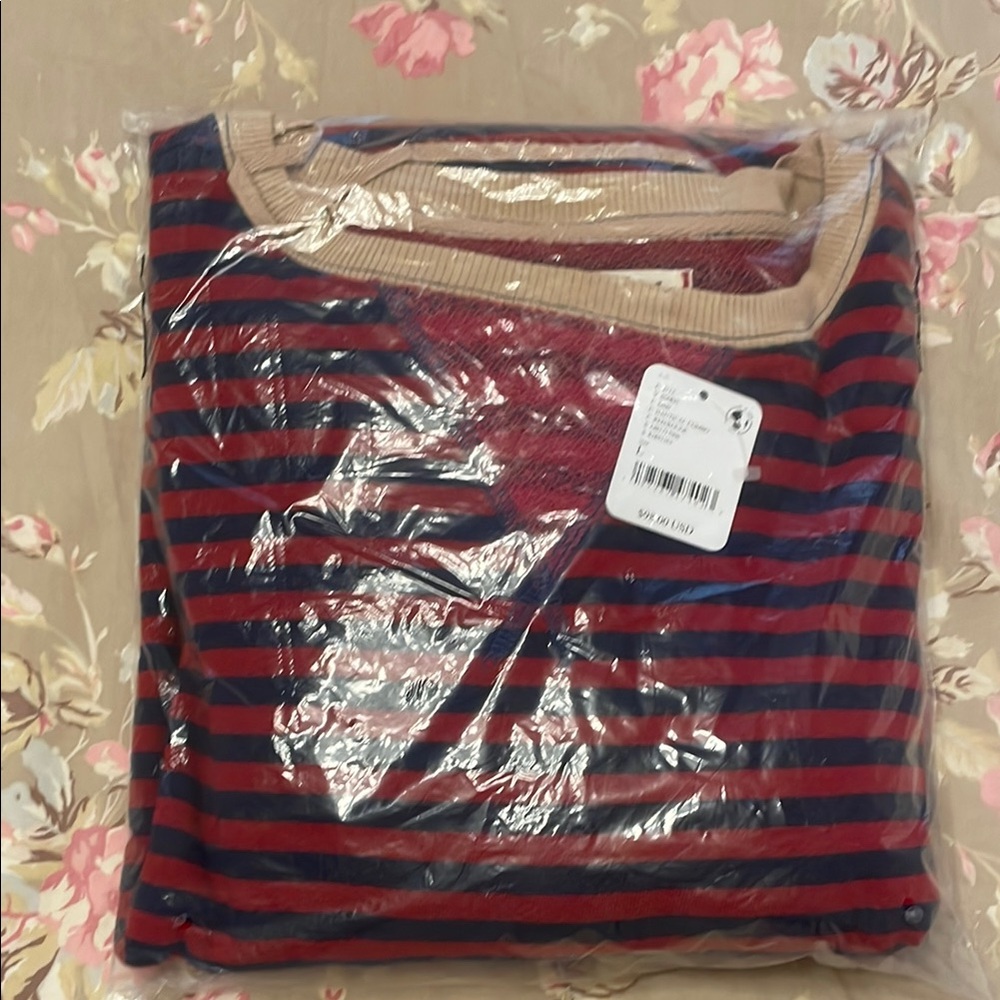 Classic Striped Oversized Crewneck We the Free